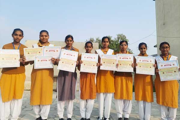 Maharishi Vidya Mandir School Jind participated in Maharishi National Cultural Festival 2022 and got first place in various competitions.